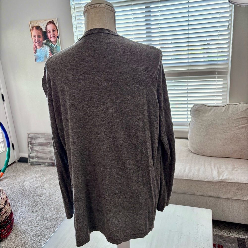 August Silk Charcoal Knit Top - Picture 4 of 11